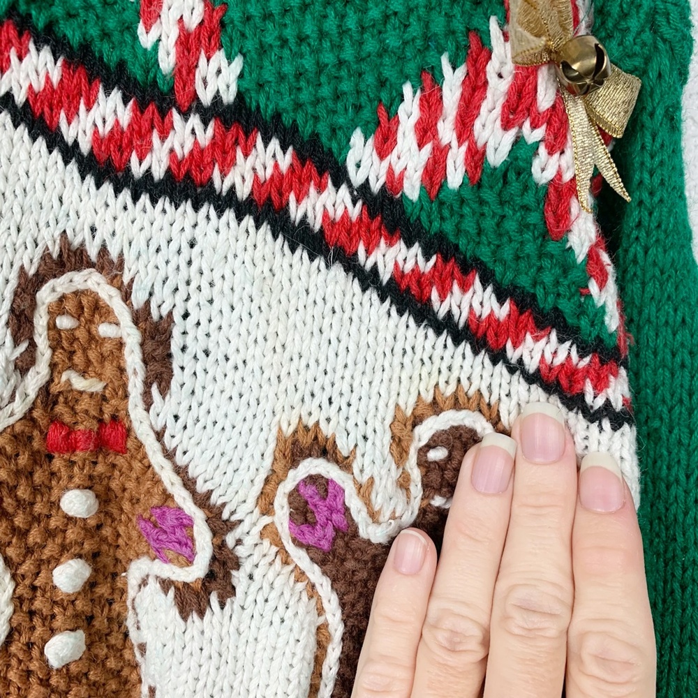 Vintage Marisa Christina 1993 Christmas Novelty Cardigan Sweater - Picture 10 of 12